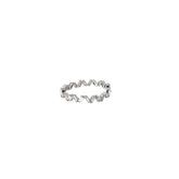14k White Gold .65ct G VS2 Scattered Baguette Diamond Ring